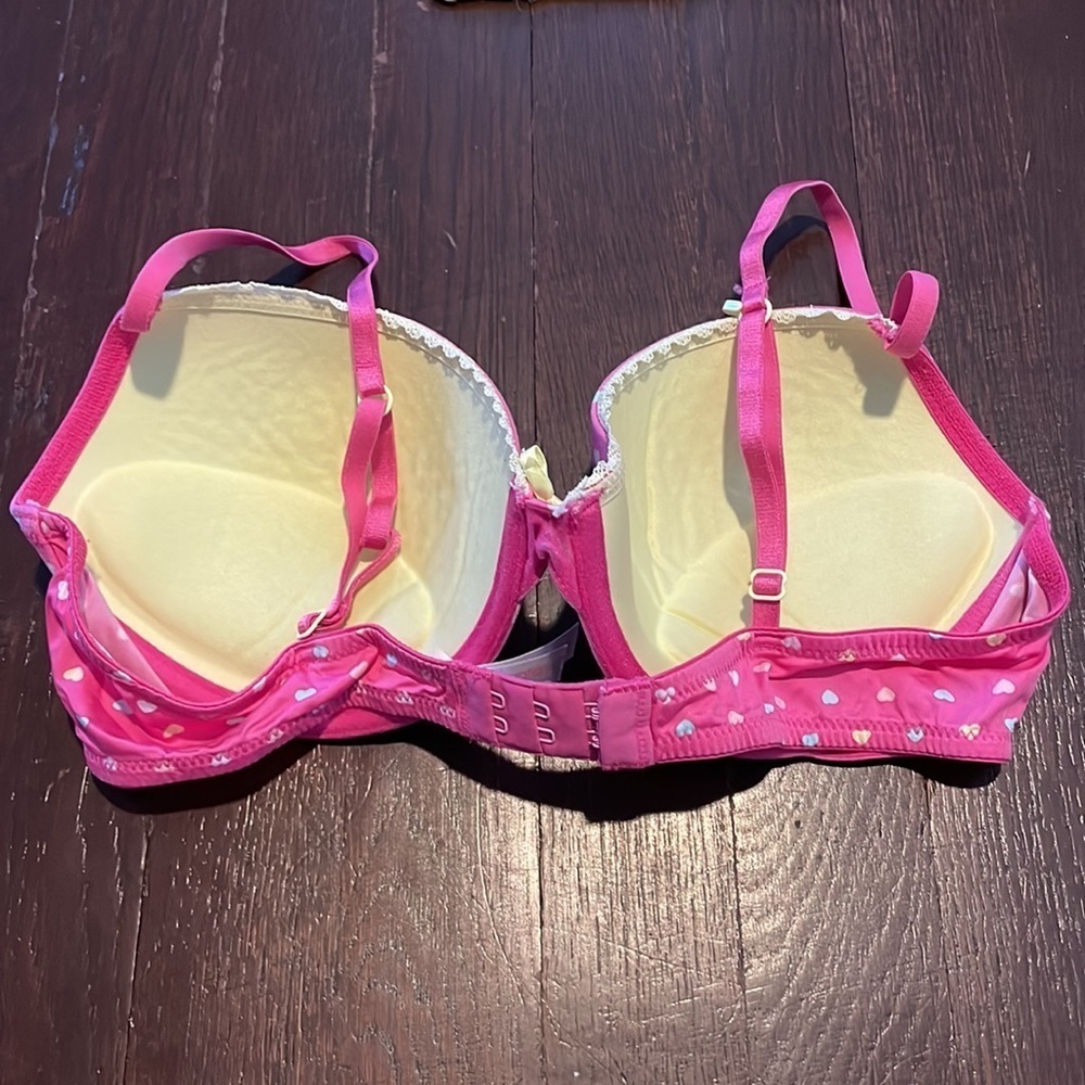 Women's Xhilaration Push Up Bra Lingerie With Hearts 36C - Picture 5 of 15